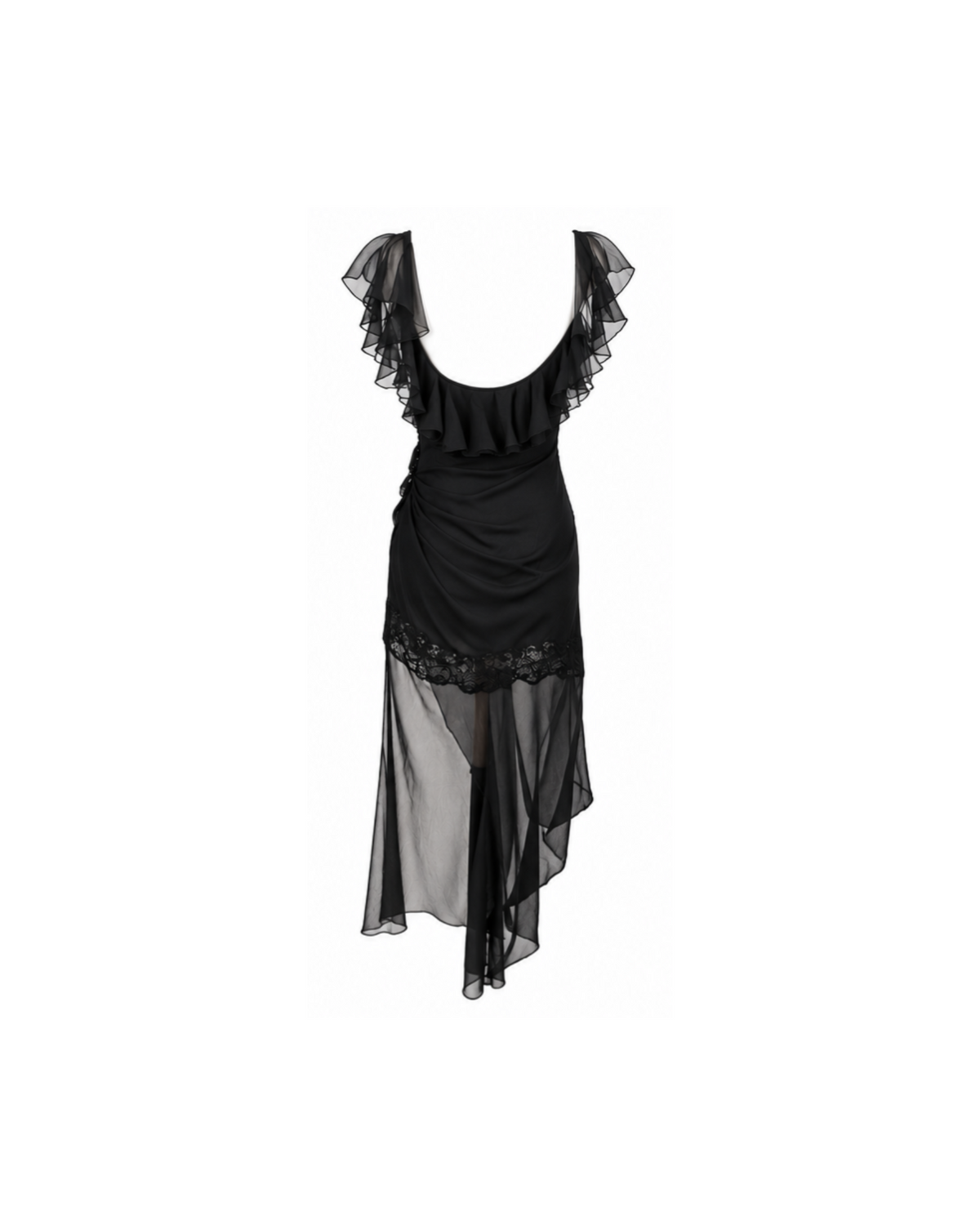Christian Dior By John Galliano Asymmetrical Silk Dress