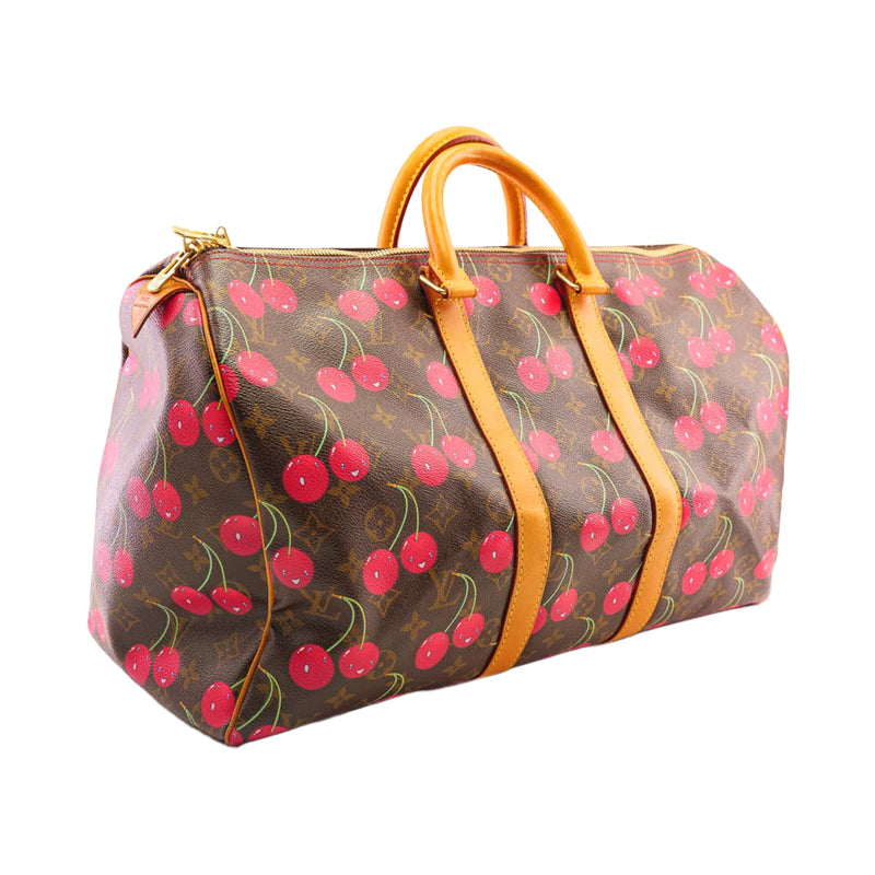 Louis Vuitton Takashi Murakami 45 Cherry Keepall Duffle Bag