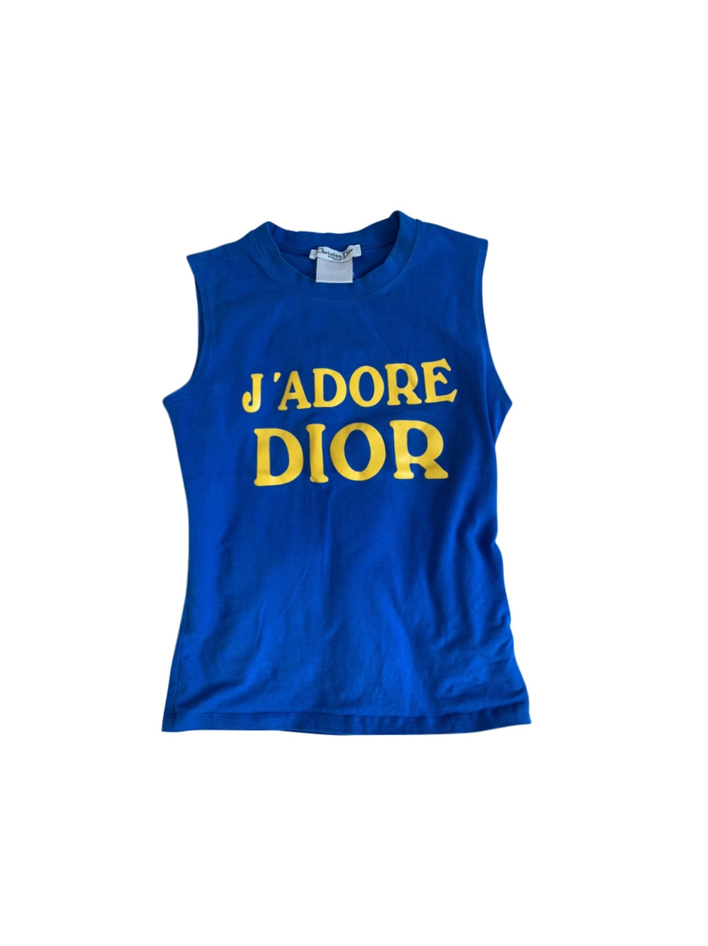 Christian Dior J’adore Dior Blue and Yellow Tank Top
