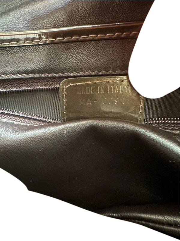 Christian Dior Green Python Saddle Bag