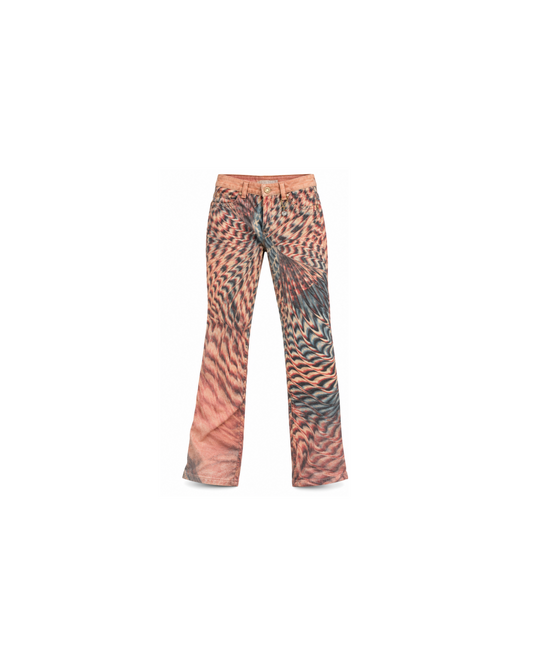 Roberto Cavalli Hallucination Print Glitter Pants