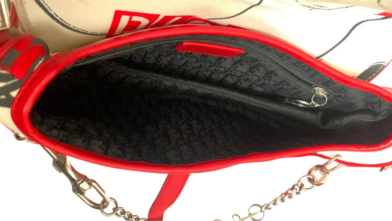 Christian Dior John Galliano Hardcore Pierced Saddle Bag