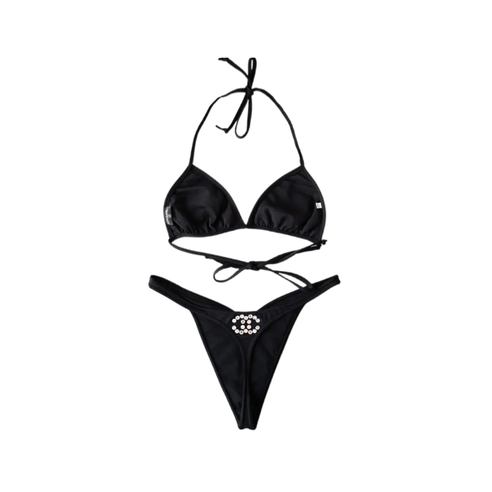 Chanel 1995 Rhinestone CC Bikini