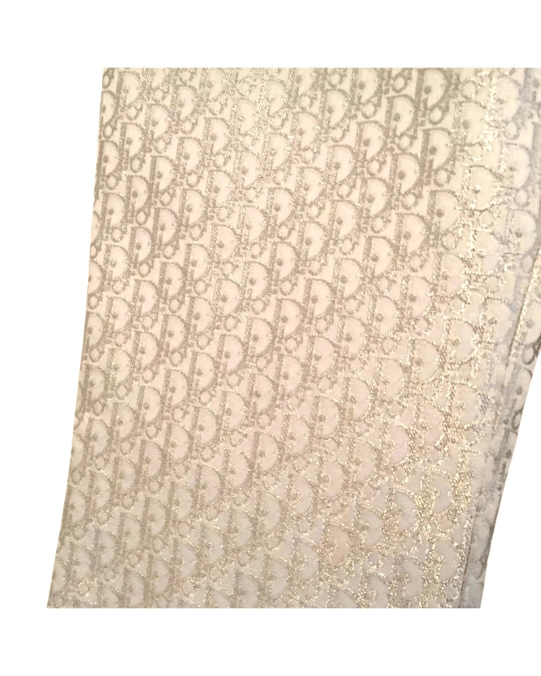 Christian Dior Gold Glitter Monogram Pants