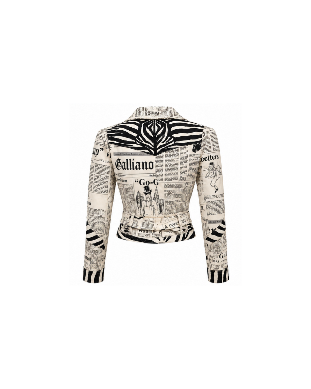 John Galliano 2000 Newspaper Jacket