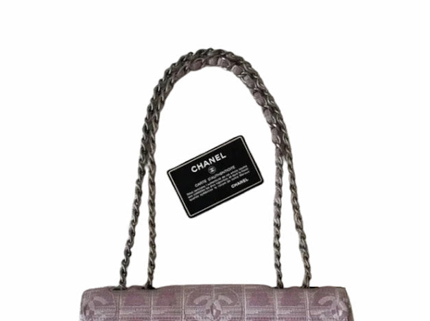 Chanel Pink Nylon Medium Flapbag