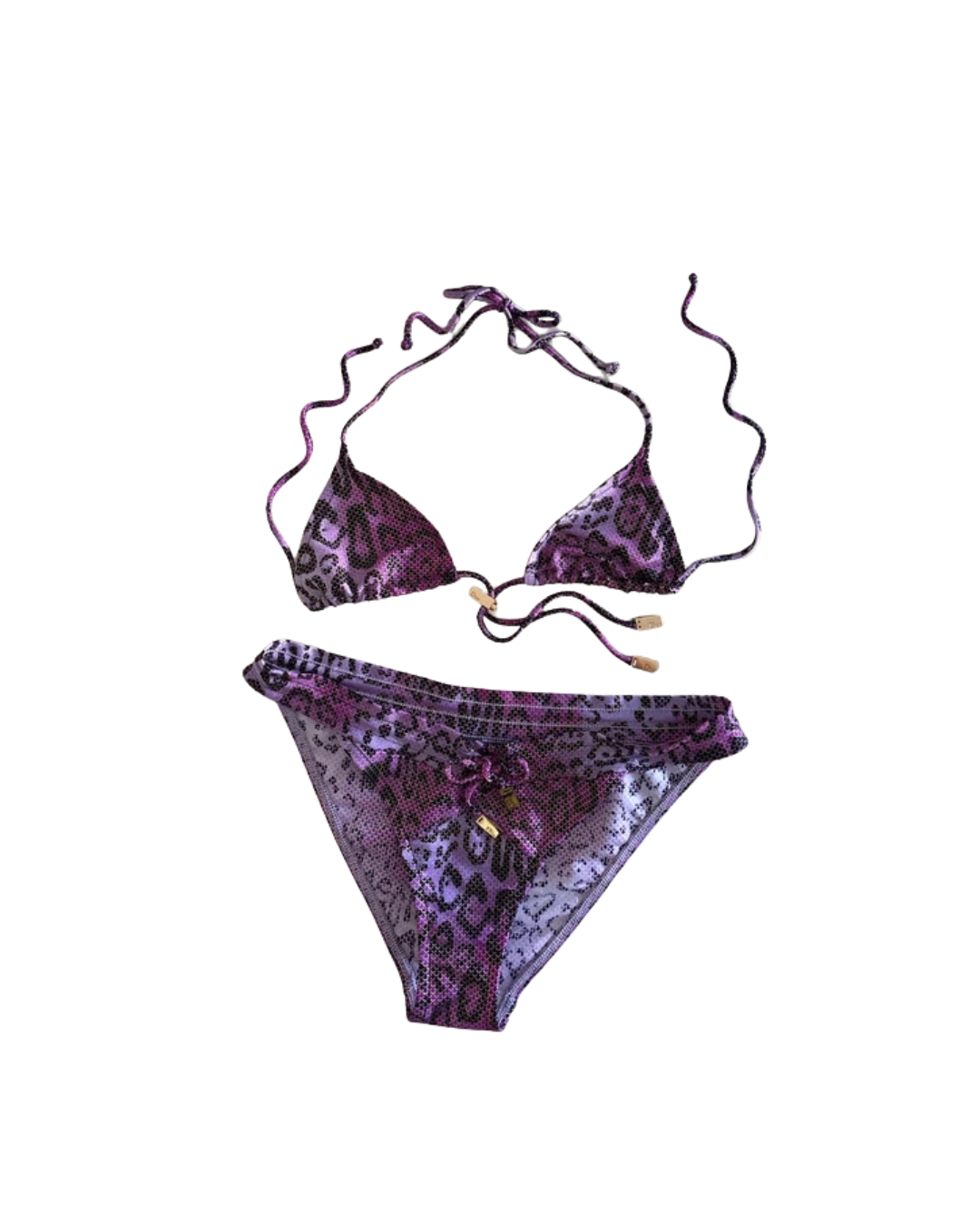 Christian Dior Purple Cheetah Print Bikini
