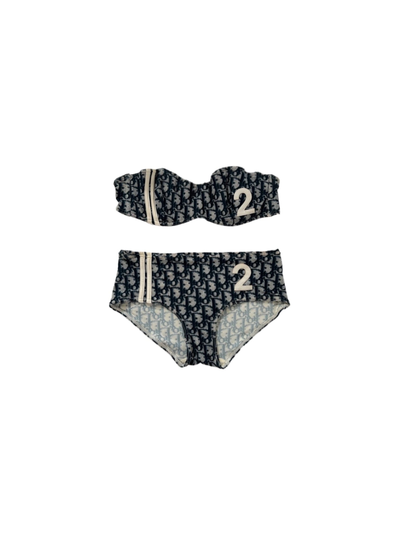 Christian Dior Monogram Bandeau Bikini