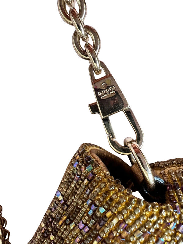 Gucci Embellished Horsebit Chain Handbag
