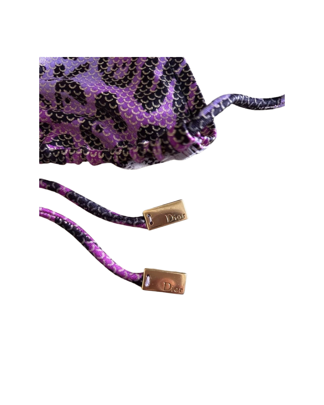 Christian Dior Purple Cheetah Print Bikini
