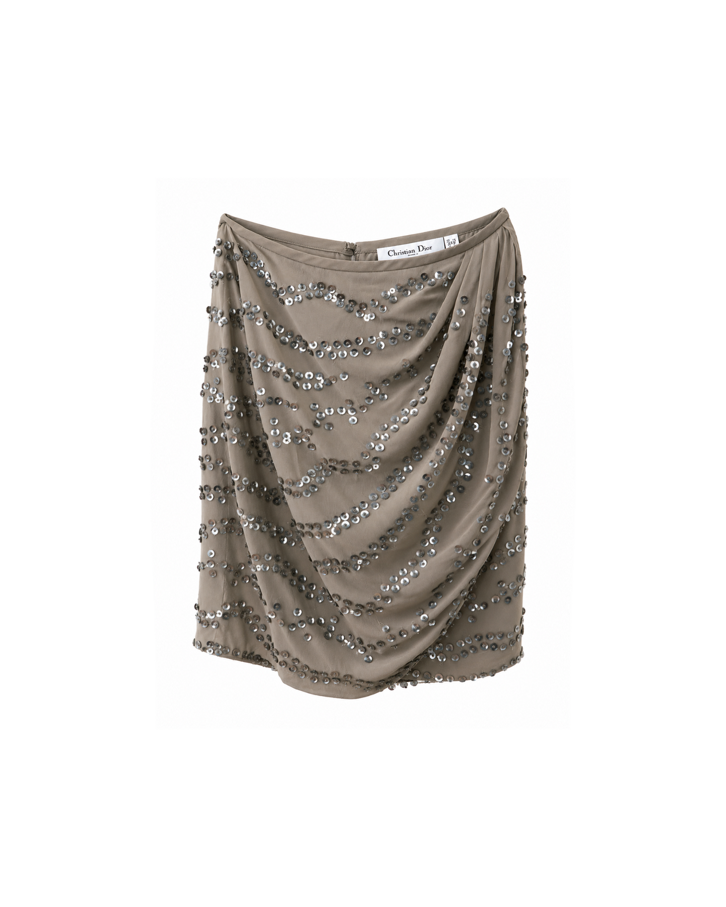 Christian Dior 2004 Silk Embroidered Skirt