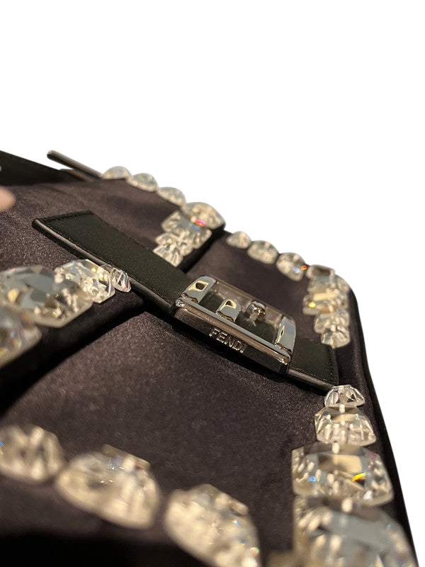 Fendi Baguette Satin Crystal Bag