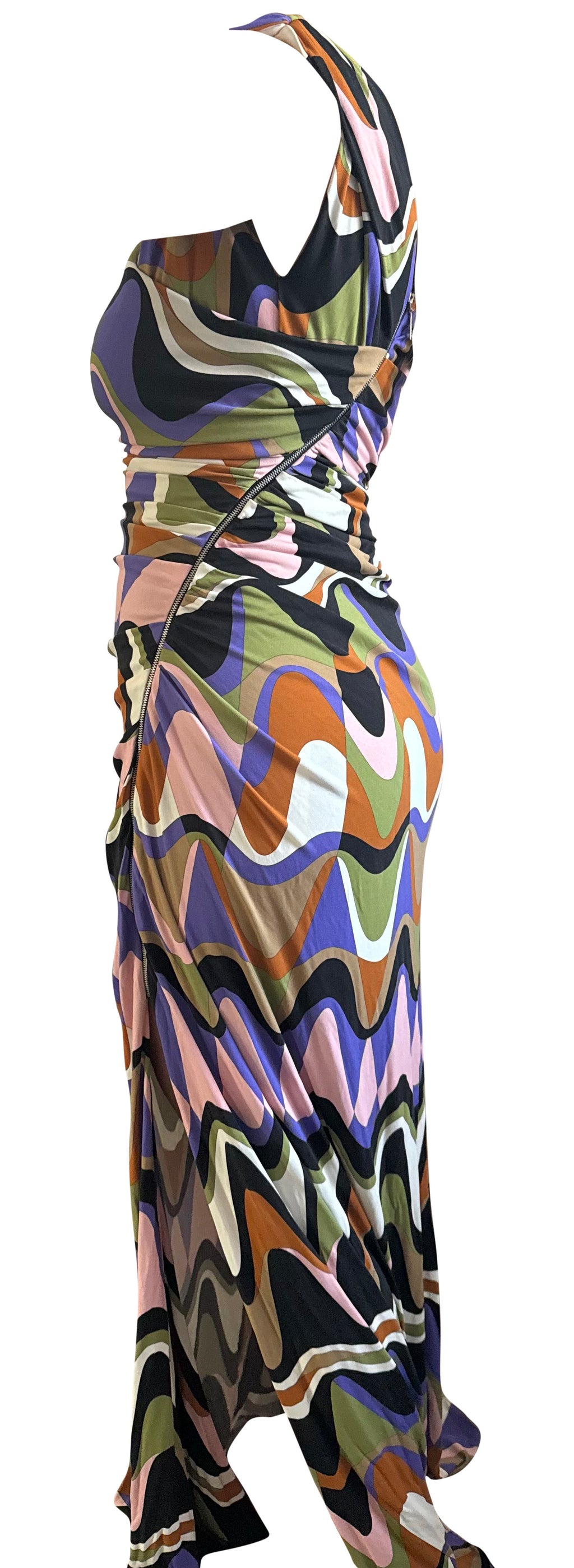 Emilio Pucci Side Zip Maxi Dress