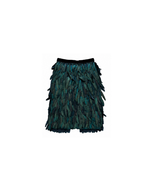 Gucci By Tom Ford 2012 Feather Midi Skirt