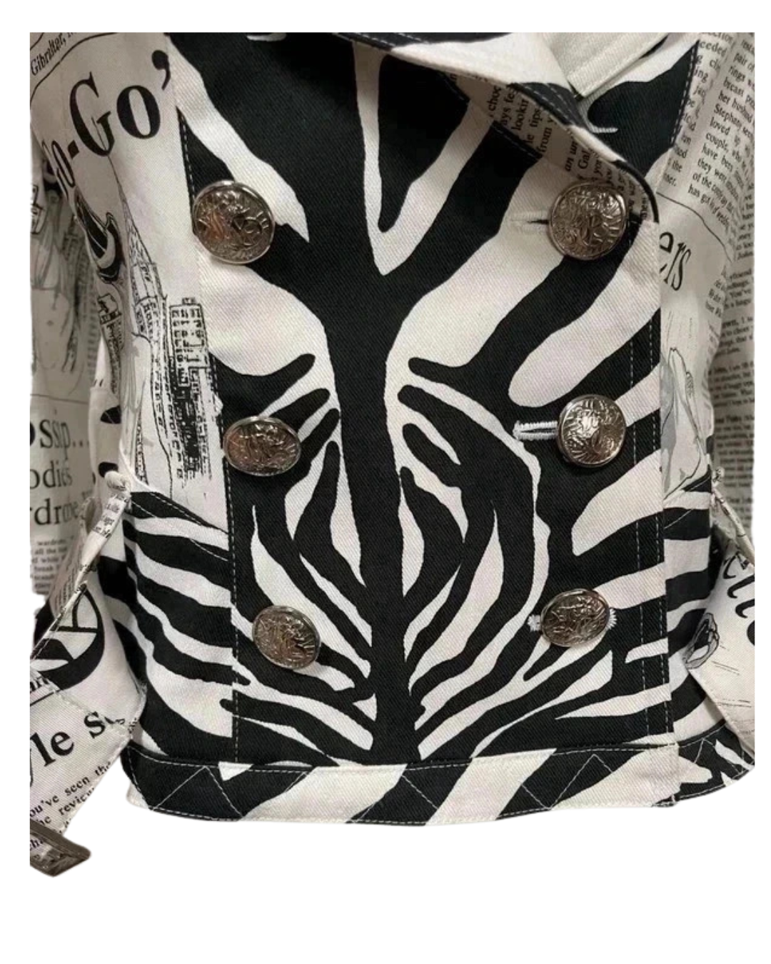 John Galliano 2000 Newspaper Jacket