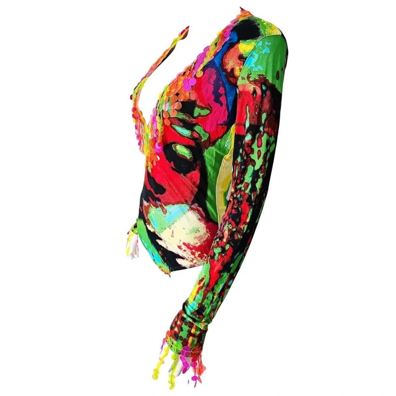 Jean Paul Gaultier S/S 2000 Psychedelic Bodysuit