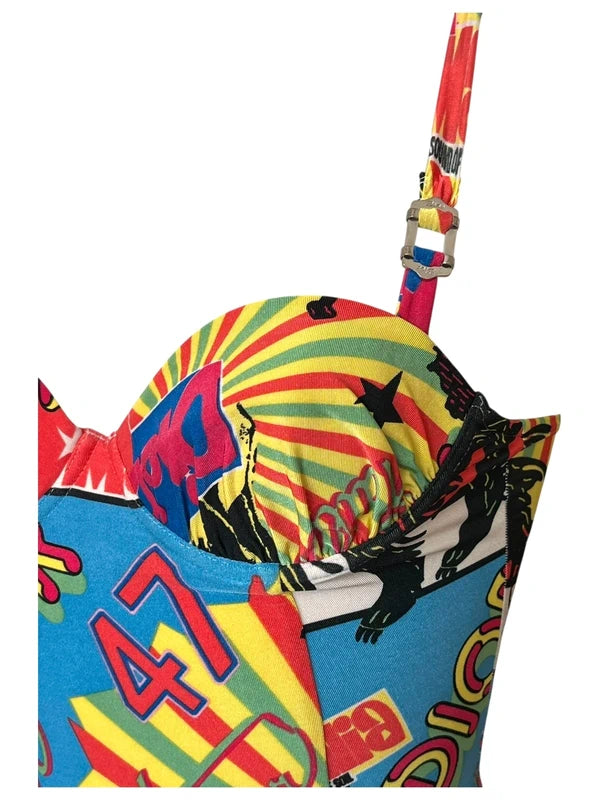 Christian Dior John Galliano 2003 Rasta Swimsuit
