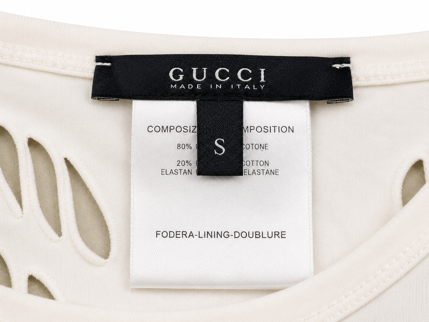 Gucci by Tom Ford Fishnet Cutout T-shirt