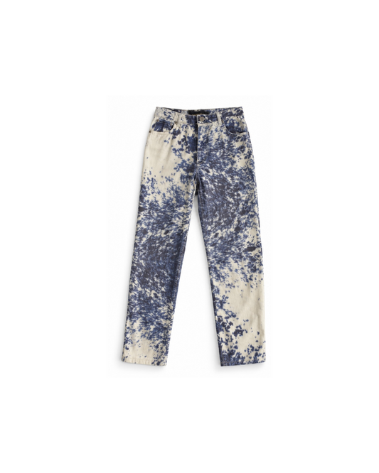 Roberto Cavalli 1999 Blue Cow Print Pants