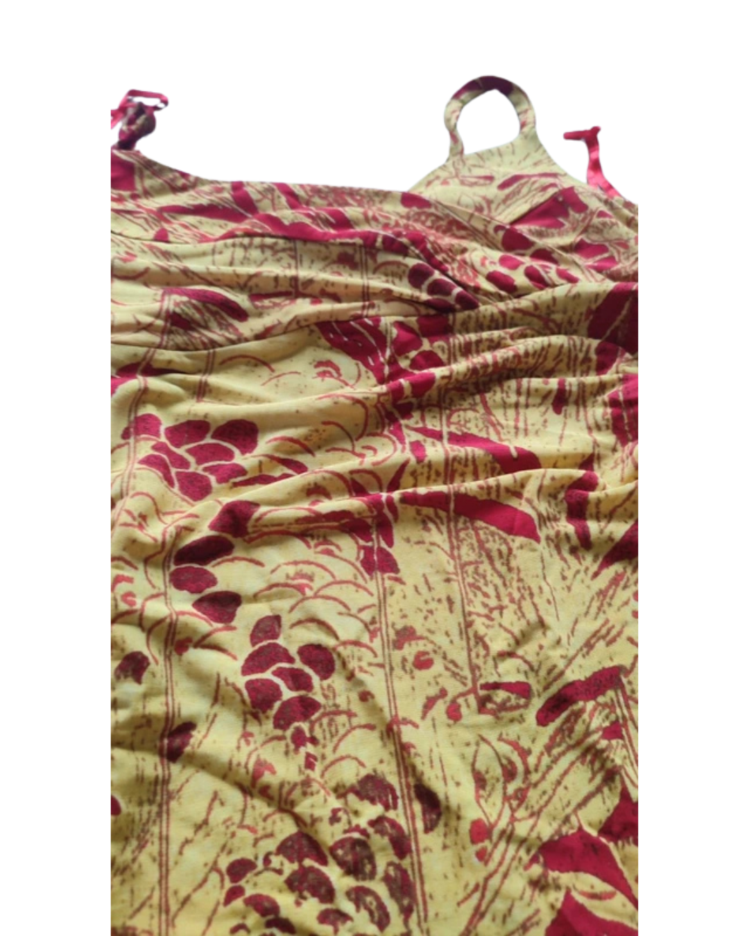 Roberto Cavalli Red And Gold Mini Dress