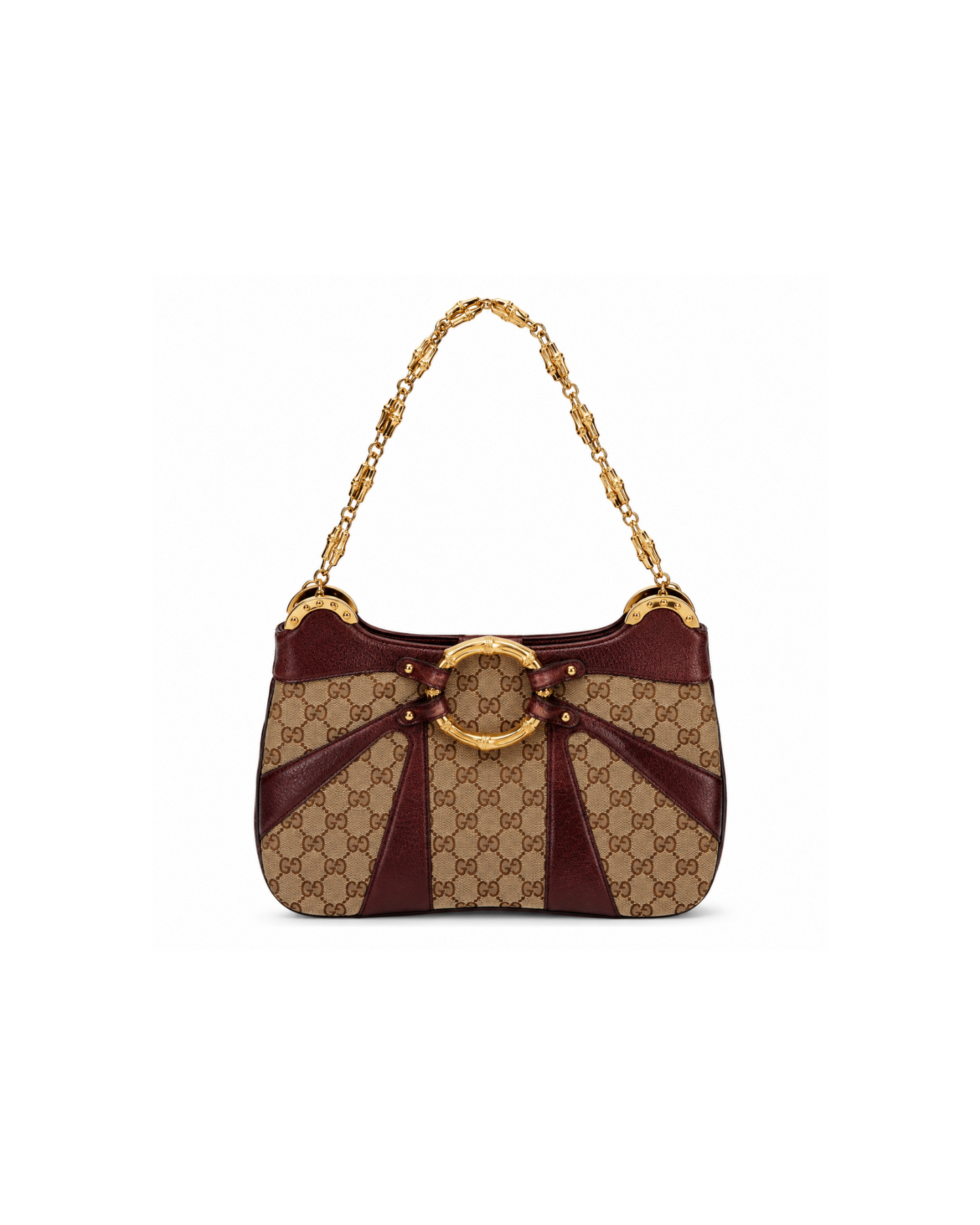 Gucci By Tom Ford Dionysus Purple Monogram Gold Handbag