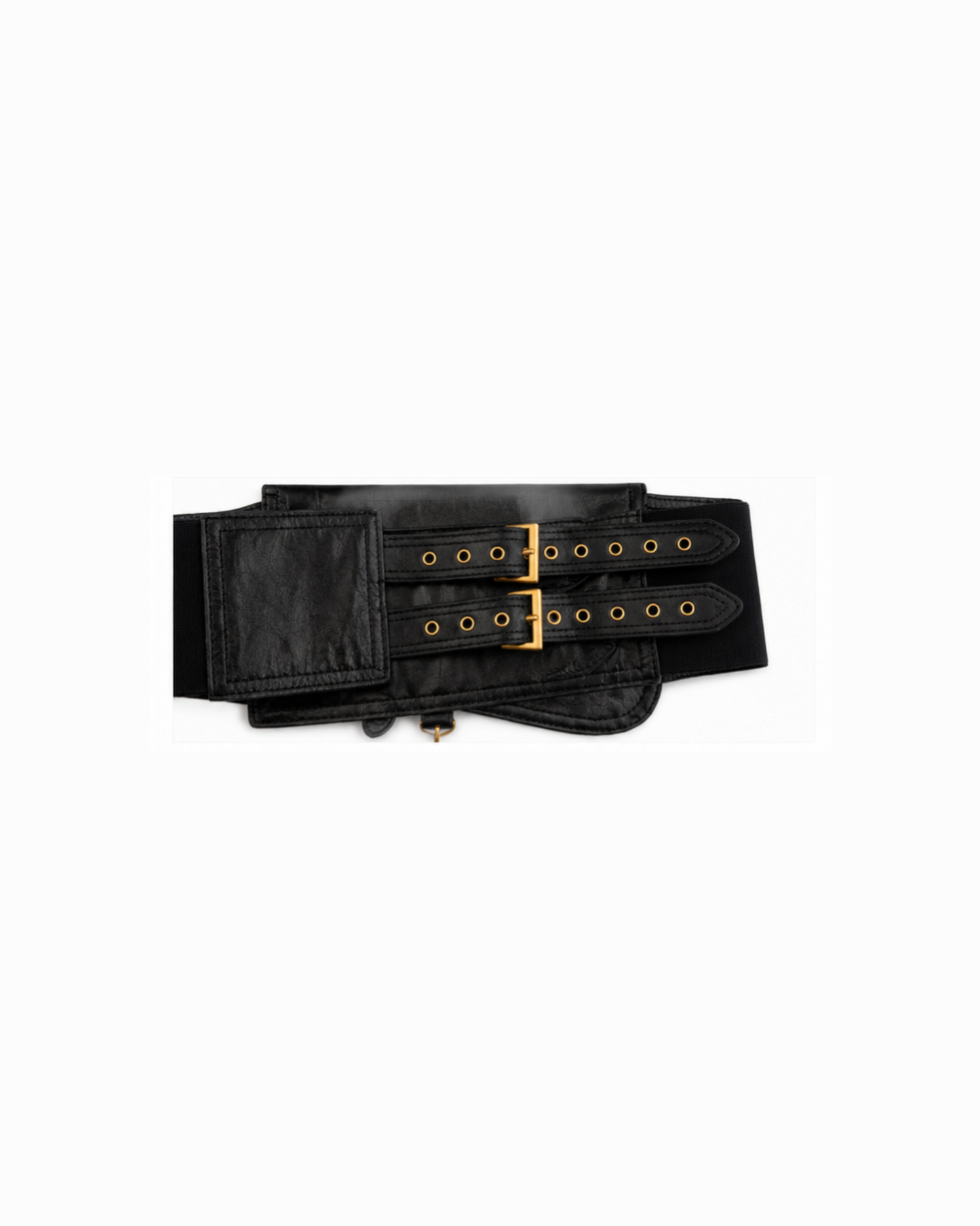 Christian Dior Black Leather Saddle Belt