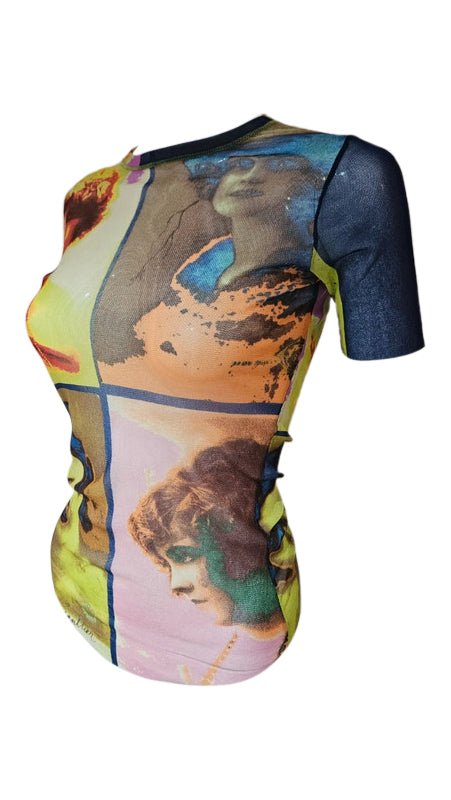 Jean Paul Gaultier Portraits Mesh T-shirt