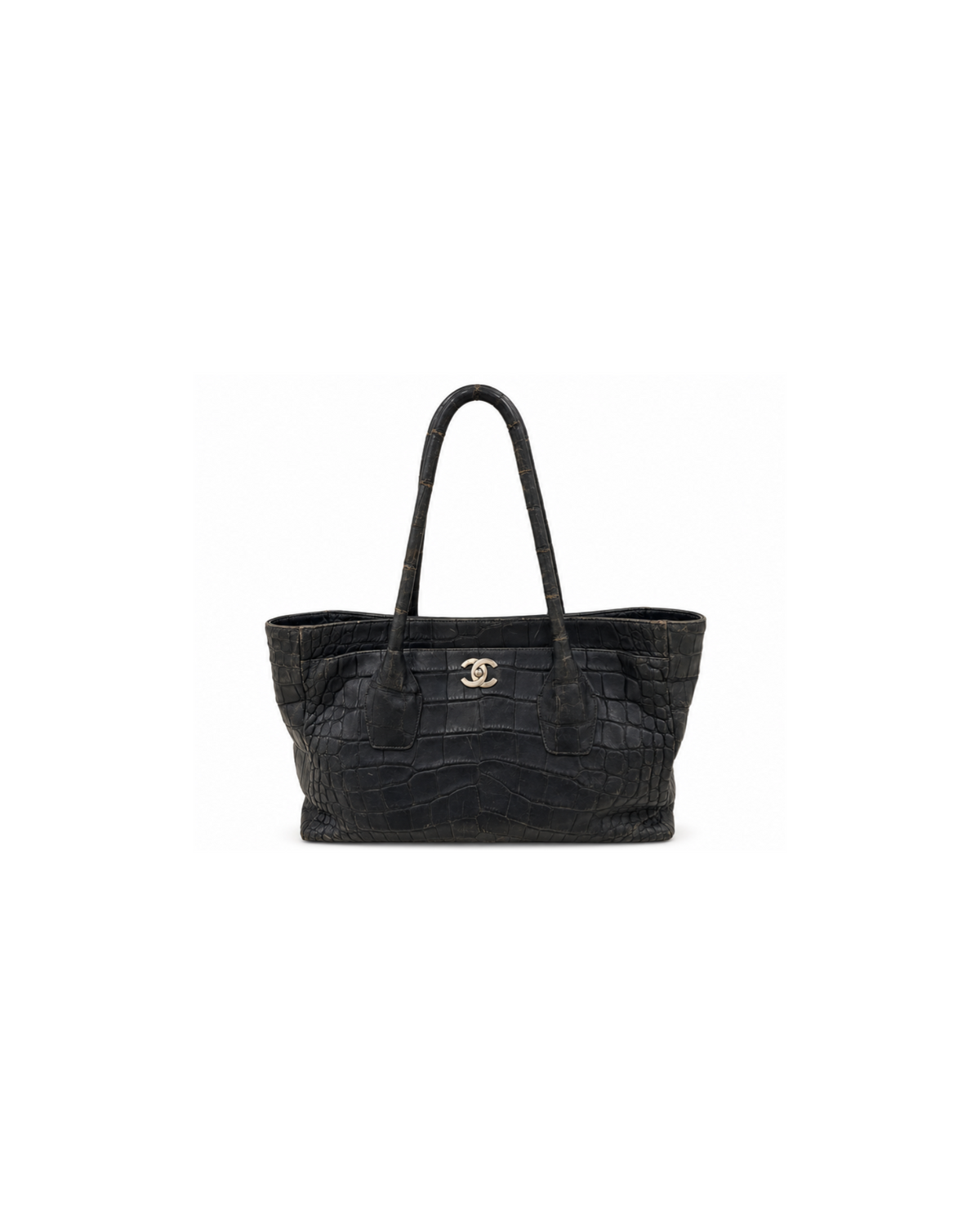 Chanel Crocodile Tote Shopping Bag