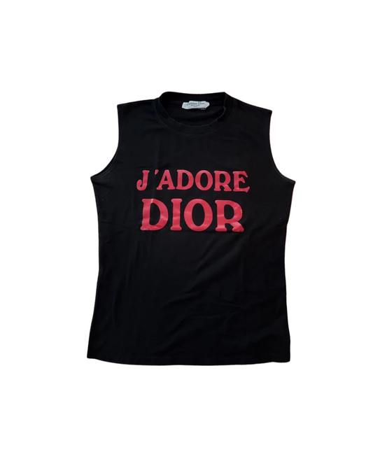 Christian Dior J’adore Tank Top Black Red