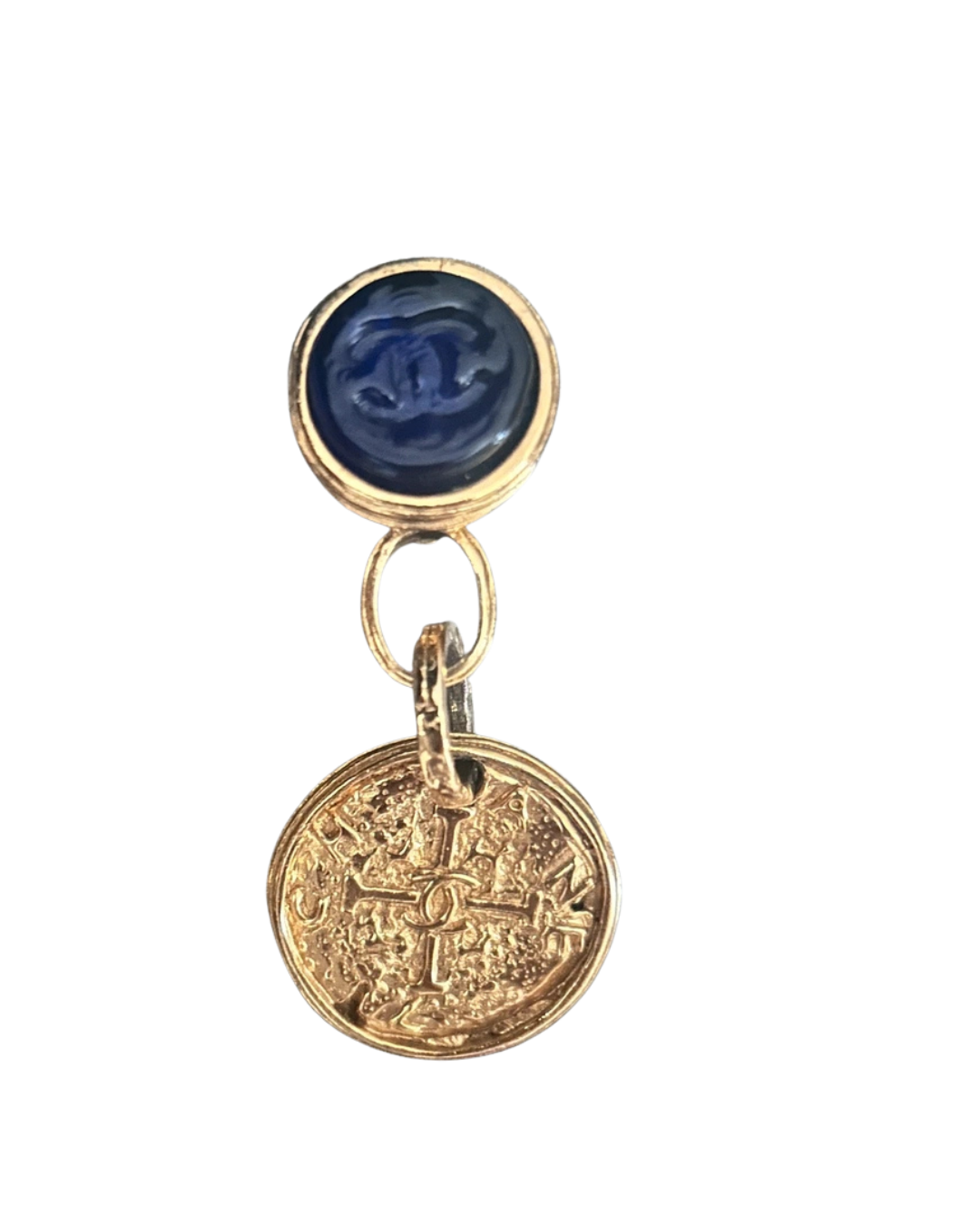 Chanel 1993 Gold Clip On Earrings