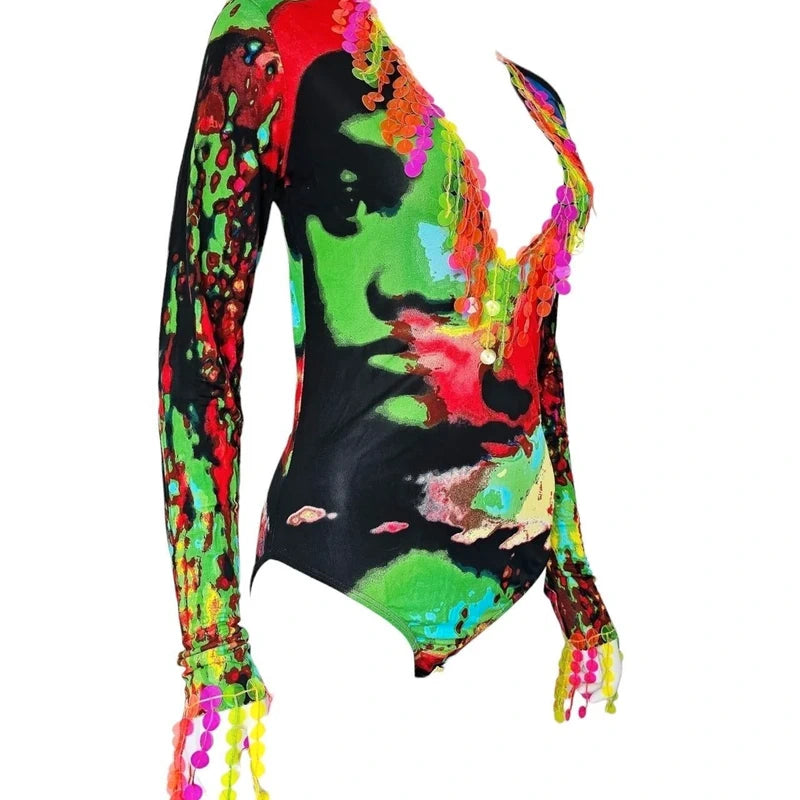 Jean Paul Gaultier S/S 2000 Psychedelic Bodysuit