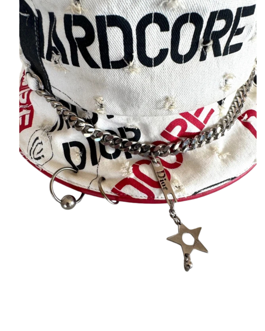 Christian Dior John Galliano 2004 Hardcore Piercing Bucket Hat
