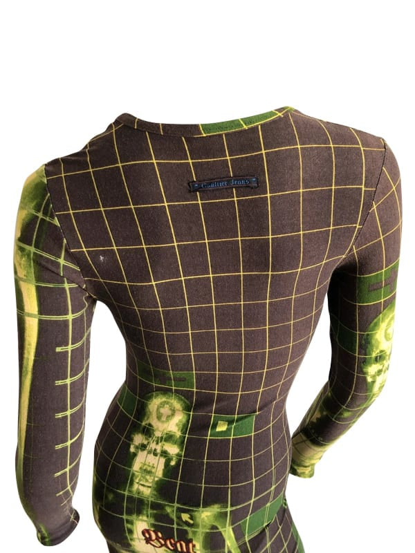 Jean Paul Gaultier 1996 Cyberbaba X-Ray Maxi Dress