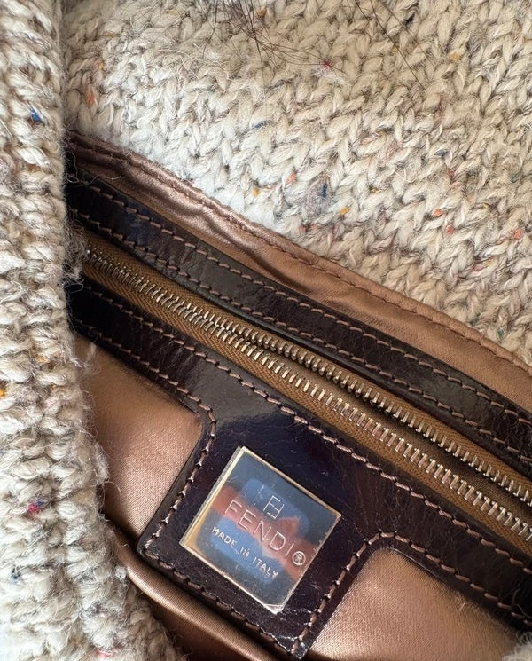 Fendi Goat Hair And Wool 2009 Baguette Bag