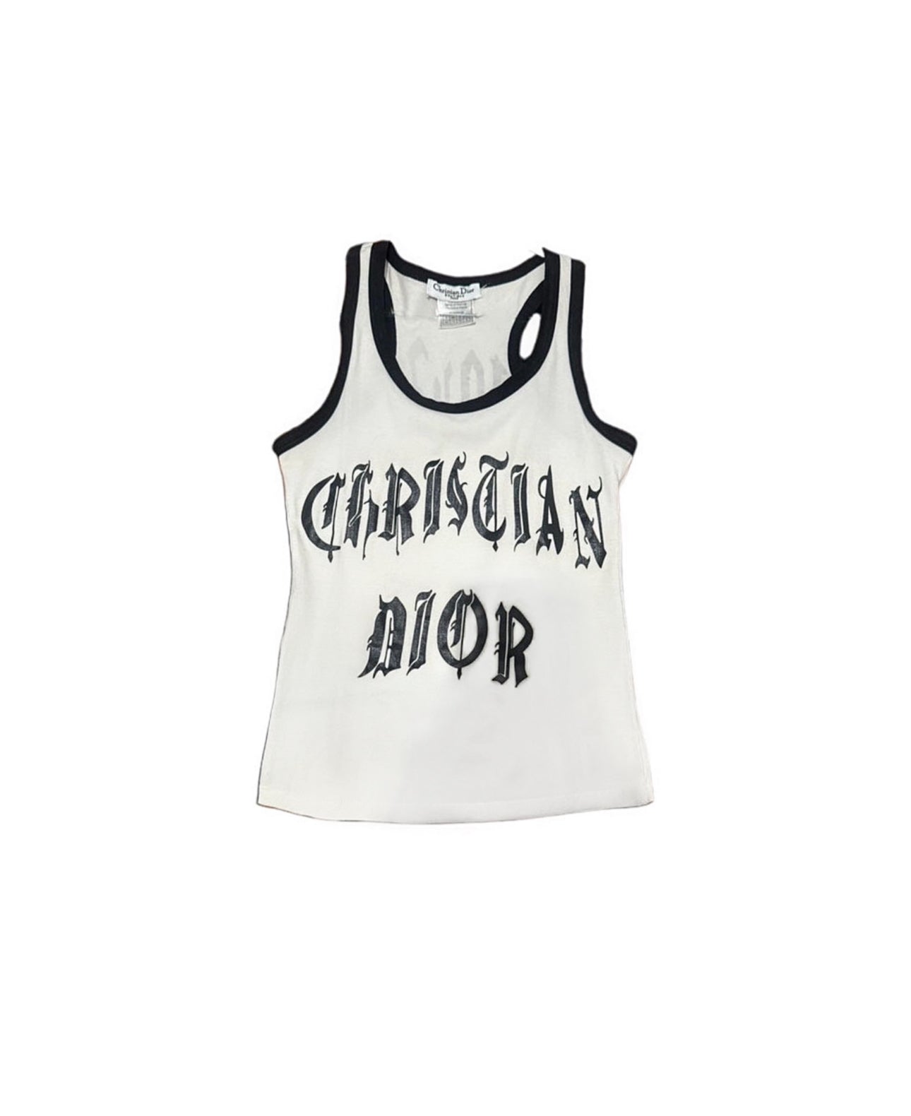 Christian Dior By John Galliano Goth Racer Back Top