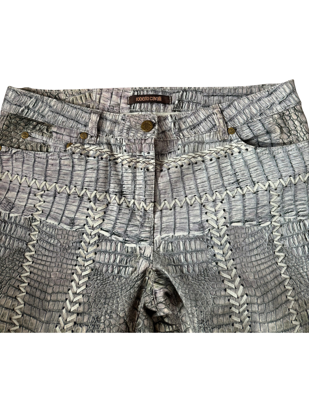 Roberto Cavalli Laced Print Bottoms