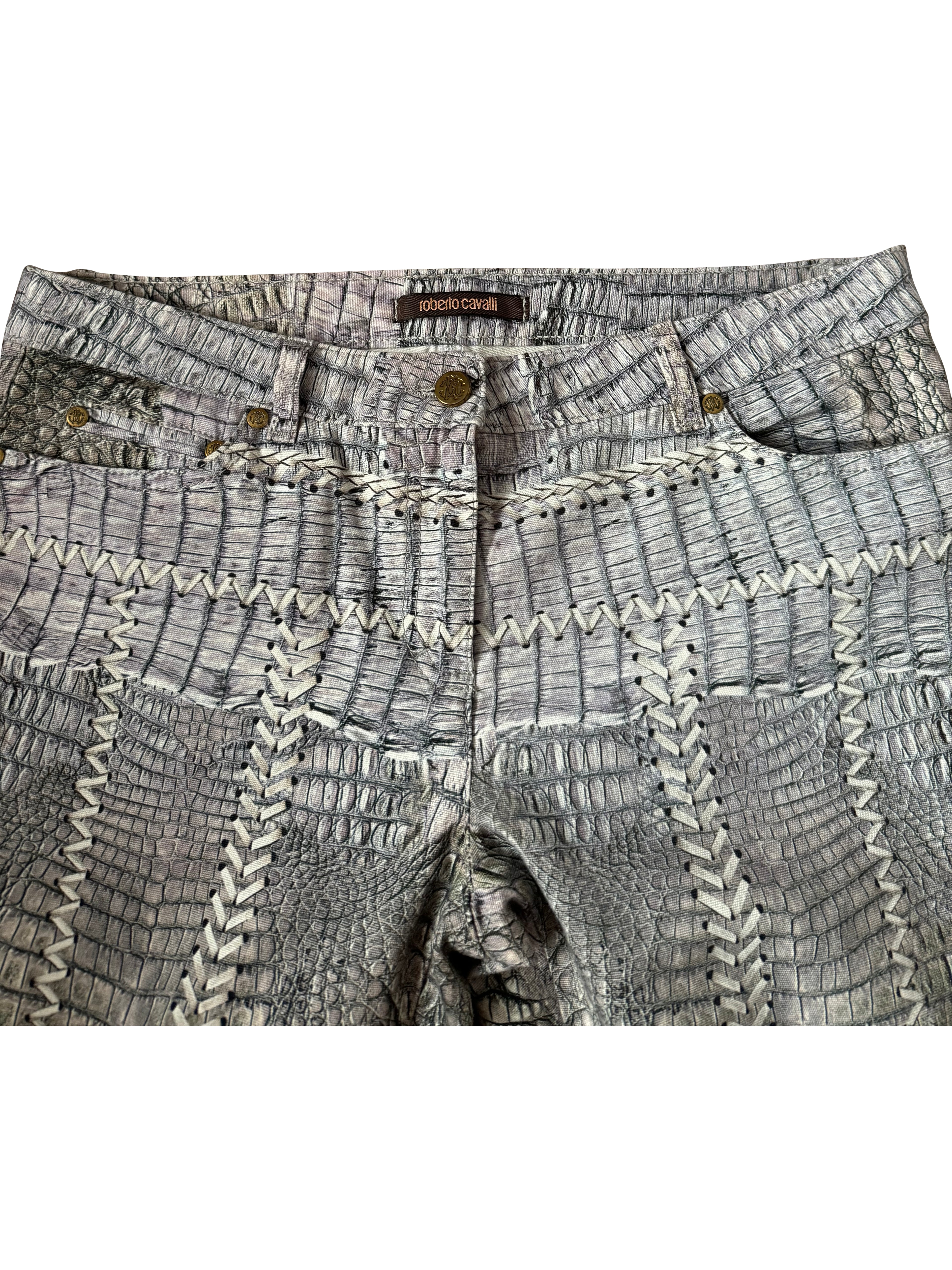 Roberto Cavalli Laced Print Bottoms