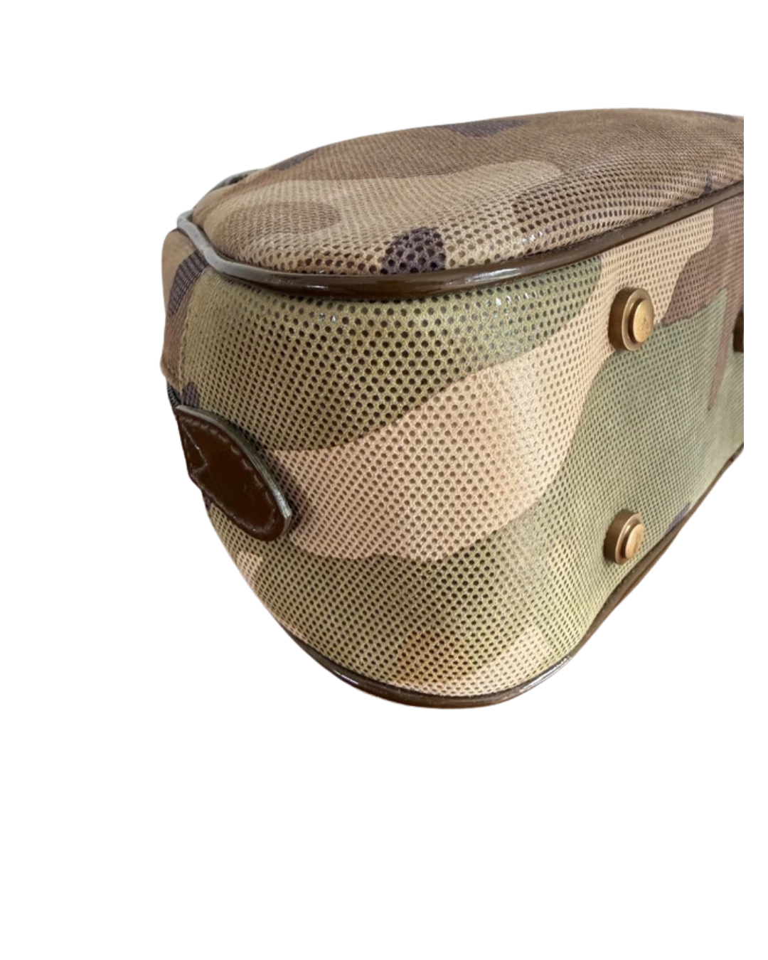 Christian Dior By John Galliano Saddle Bowler Camouflage Bag