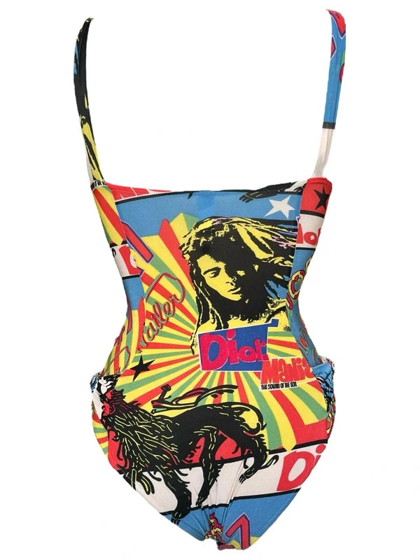 Christian Dior John Galliano 2003 Rasta Swimsuit