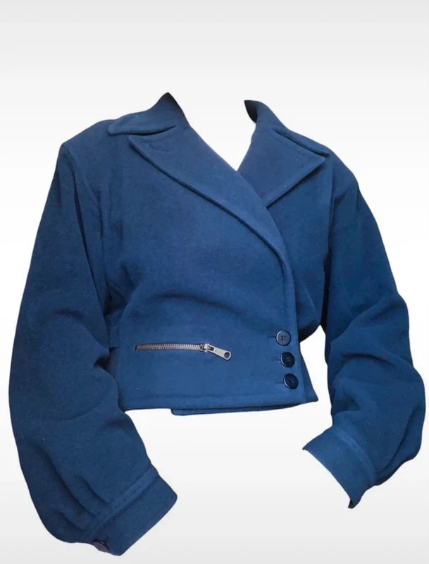 Azzedine Alaia Cropped Coat Jacket