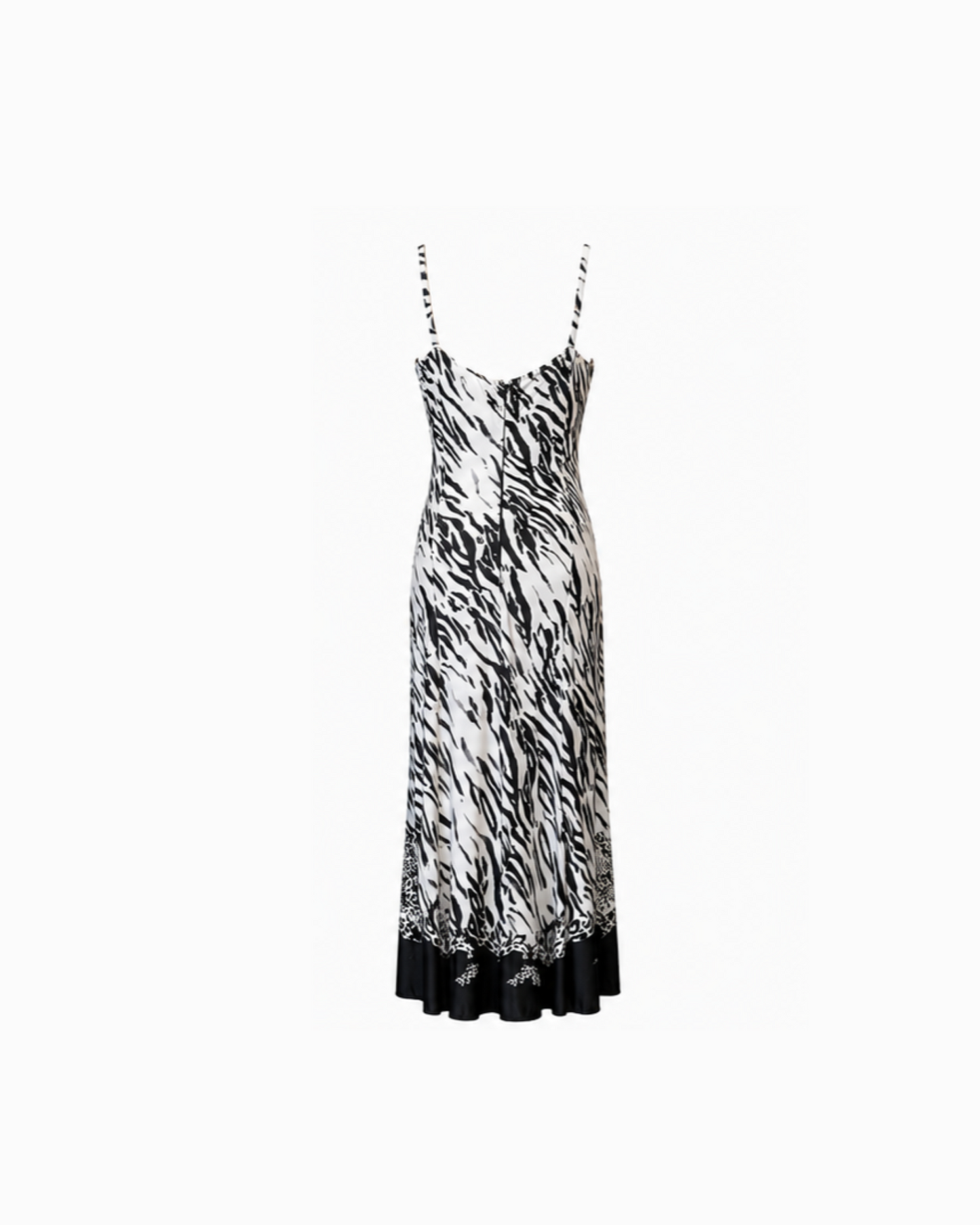 Versace 2005 Zebra Print Maxi Dress