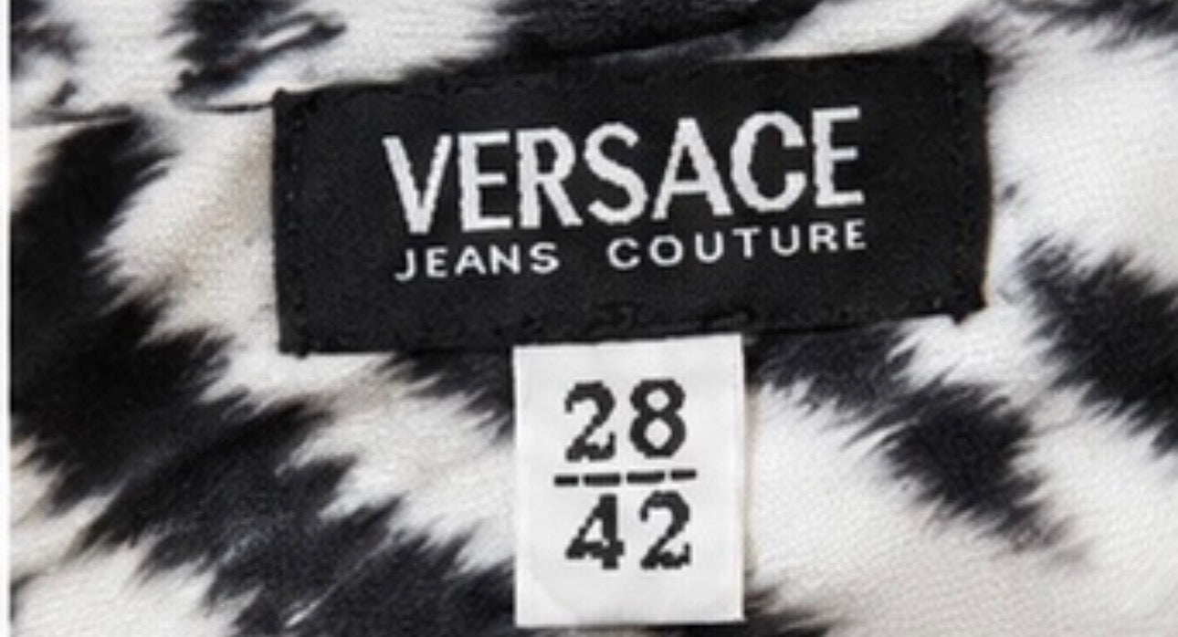 Versace 2005 Zebra Print Maxi Dress