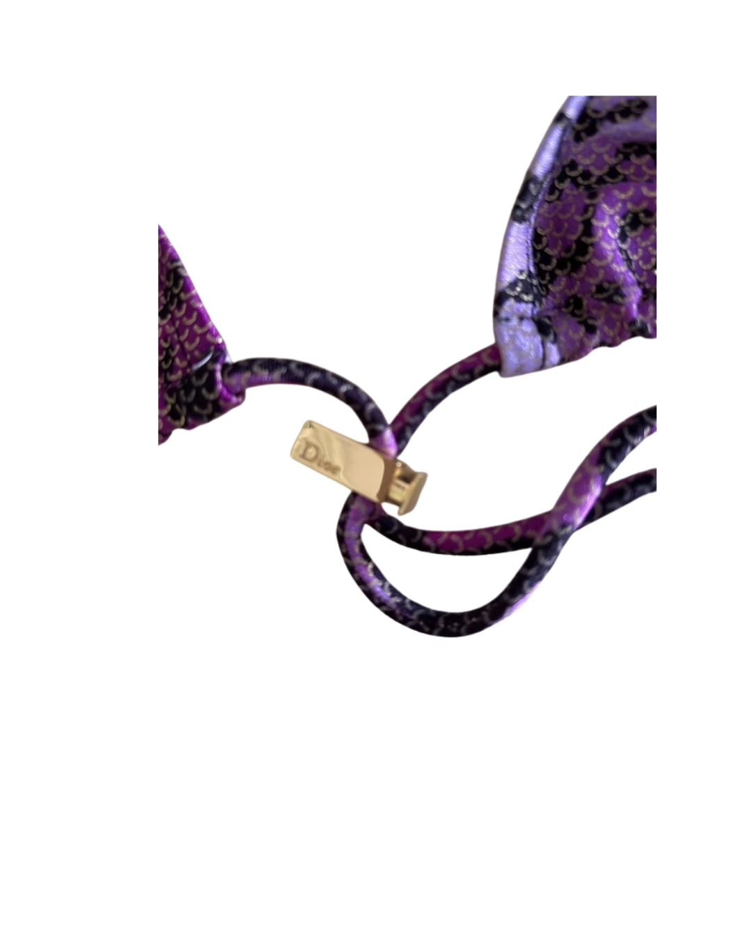 Christian Dior Purple Cheetah Print Bikini