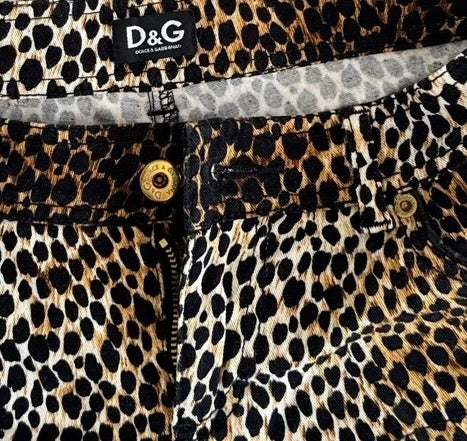 Dolce&Gabbana Leopard Print Micro Shorts