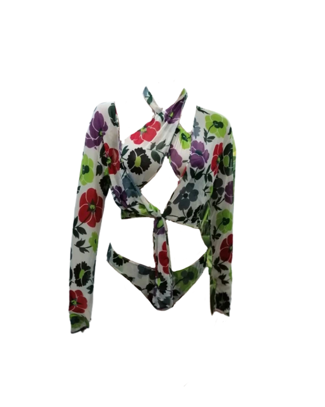 Christian Dior Floral Swimsuit with Blouse