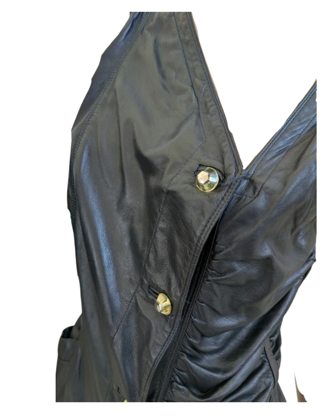 Gianni Versace Leather Dress and Jacket Set