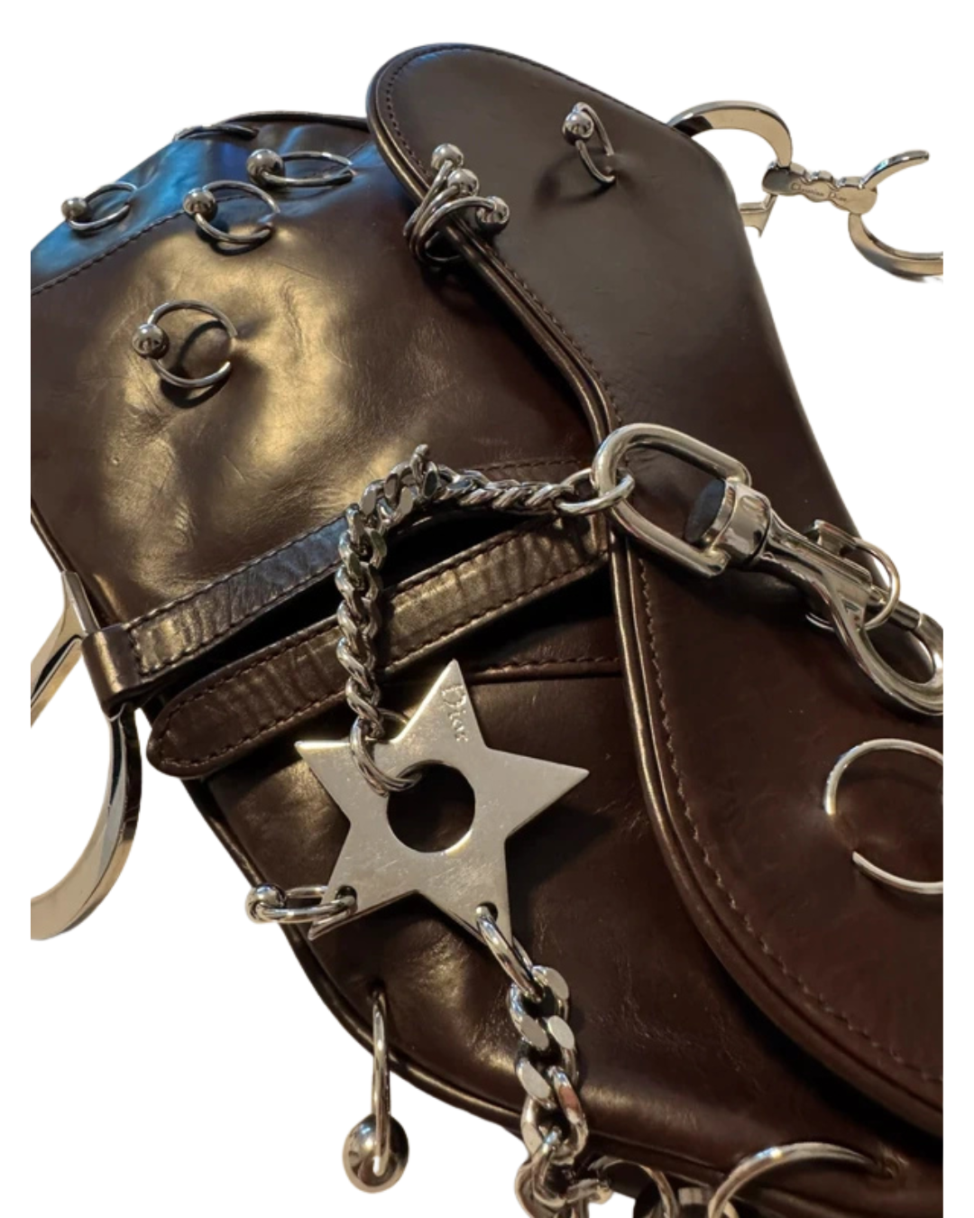 Christian Dior By John Galliano Hardcore Piercing Saddle bag