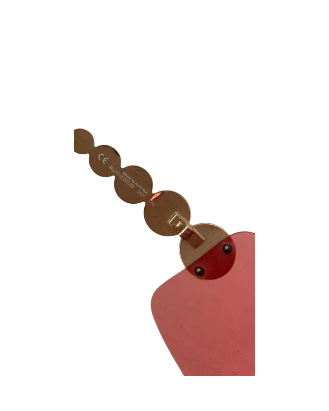 Christian Dior Red And Gold Sunglasses