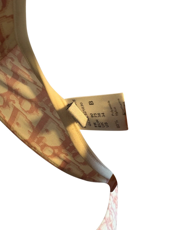 Christian Dior Pink Monogram Bikini Set