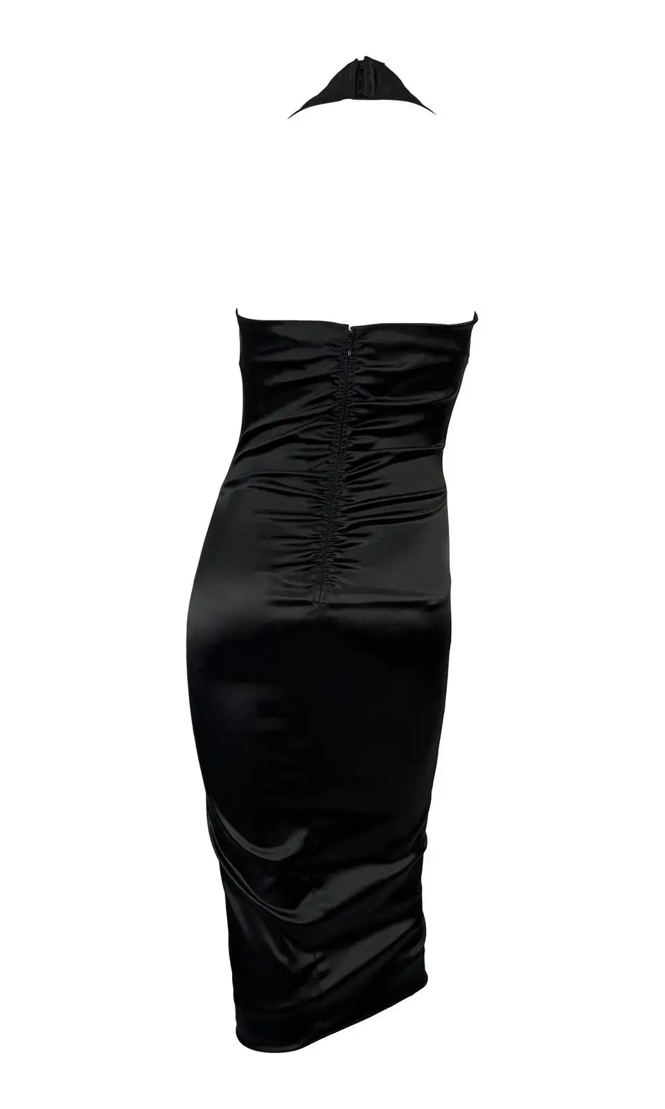 Dolce& Gabbana Laces Neck-Halter Midi Dress
